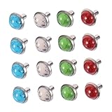 Operitacx 80 Stück Teiliges Türkise Nieten Langlebige Schmuck Ziernieten für DIY Kleidung Taschen...