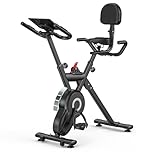Heimtrainer Fahrrad - Leises Ergometer Fitnessbike mit 12-stufigem Magnetwiderstand & LCD-Display,...
