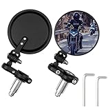 Fousenuk Universal Motorrad Spiegel Set, Drehbarer Motorrad Rückspiegel mit Innensechskant, Runder...