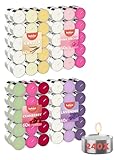 Bolsius Multicolor Duft Teelichter - 240 Stück - Mehrere Düfte - 12 Farben - Lange brenndauer 3,5...