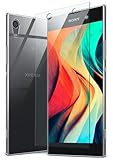 moex 3 in 1 Pack für Sony Xperia XA1 Hülle mit 2X Panzer Schutzglas Folie, [Aero Case +...
