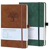 HOMEMARS Notizbuch, Notebook, Notizbuch a5, Journal buch, Reisetagebuch, Liniert a5, Notizblock,...