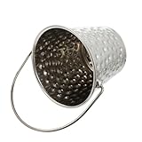 Veemoon Edelstahl Eiswürfeleimer mit Hammerschlag oberfläche Robuster Wein Bierkühler für Bar...