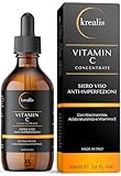 •100ml• Vitamin C Serum mit Hyaluron, Niacinamide, Vitamin E, Serum Gesicht, Anti Falten Anti...