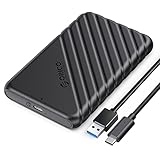 Festplattengehäuse 2,5 Zoll, ORICO 6Gbps USB C 3.1 Gen 1 Festplatten Gehäuse für 9.5mm 7mm 2.5...