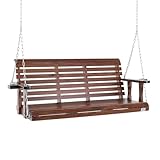 VEVOR Hollywoodschaukel Zedernholz, 1702x710x600mm, Terrassenschaukel für Hof und Garten,...