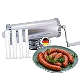 1 Kg Wurstspritze Wurstfüllmaschine mit 4 Füllrohre Bratwurst Wurstfüller Wurstpresse Kolbasa BBQ...