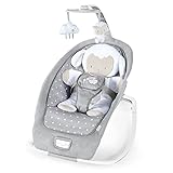 Ingenuity, Cuddle Lamb Babywippe mit Schaukelfunktion und Vibrationen, Spielbogen mit 2 Plüsch...