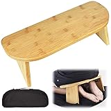 Meditationshocker, zusammenklappbar, aus Bambus, Kniehocker für Vipassana und transzendentale...