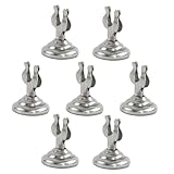 SHINEOFI Kleiner Notizklammerhalter 7 Stück Silber 4cm Edelstahl Clips für Menükarten und Fotos...