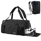 kookoomia Sporttasche 45L Reisetasche Herren Damen mit Schuhfach und Nassfach Schwimmtasche Duffle...