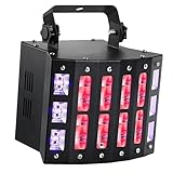 DB42 LED Derby Effektlicht RGB, DMx 7CH, UV & Strobe Modus, Auto & Soundsteuerung, 110–220V,...