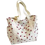 Muteitt Cord-Tragetasche, Süße Erdbeer-tragetaschen Für Damen, Umhängetasche, Handtaschen Für...