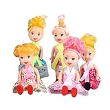 Kaini-Puppen-Set – 5-teiliges 11 cm großes Mädchenspielzeug, zufällige Auswahl | Niedliches...