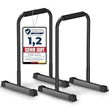 DH FitLife Dip Barren Bars | Dip Stange & Verstellbare Dip-Station 80-90 cm | Parallettes für...