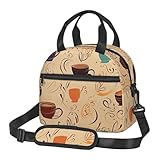 VACSAX Lunchtasche, Becher und Bohnen, Lunchbox, für Damen und Herren, isolierte Lunchtasche,...