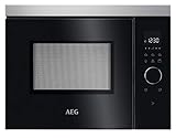AEG MBB1755DEM 50cm Einbau-Mikrowelle / Touch-Bedienung / Grillfunktion / Display mit Uhr