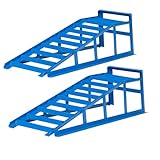 cartrend PKW Auffahrrampen-Set, bis 225 mm Hebebühne Kfz Rampe Auffahrbock Hebeplattform mit...