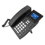 Pyhodi IP -Telefon mit 2 Serviceleitungen, 2,4 -Zoll -Farbdisplay, Dual 1000m RJ45 Media Phone, 5.0,...