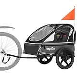 Sepnine Kinder-Fahrradanhänger, geeignet für 1 Kind, 12+ Monate, schnell am Fahrrad zu befestigen,...