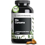 Bio Curcuma mit schwarzem Pfeffer – 240 Kapseln – 4350mg Bio-Curcuma (Kurkuma) pro Tagesdosis...