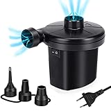 Elektrische Luftpumpe, 2 in 1 Inflate und Deflate Pumpe, 2024 Upgrade Elektrische Pumpe mit 3...