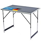 GOODS+GADGETS Klappbarer Multifunktionstisch Mehrzwecktisch Campingtisch Klapptisch Markttisch...