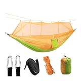 WEEDKEYCAT Camping -Hängematte mit Mückennetzzelt Nylon Pass for 2 Personen atmungsaktiv 260 x 140...
