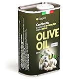 Foodico Olivenöl mit Knoblauch – Extra Natives Olivenöl kaltgepresst, aromatisiert mit...