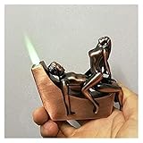 YHSGY Metallfeuerzeuge, Gasfeuerzeuge, verstellbare Butanfeuerzeuge, tragbare Tischfeuerzeuge aus...