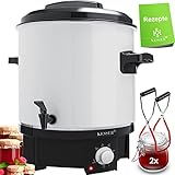 KESSER Einkochautomat 27 Liter, Edelstahl| 1800 Watt | Temperatur von 30-100°C | Dauerbetrieb |...