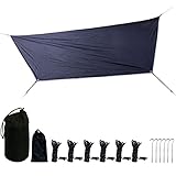 Hängematten-Zeltplane | Mehrzweck-Planenzelt für Camping | Tragbarer, Leichter Regenschutz für...