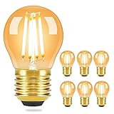 GBLY 6 Stück LED Glühbirne E27 Vintage Lampe - G45 Leuchtmittel edison Light Bulb 2700K 4W...