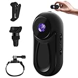 Baobylon Mini Action Cam, mini Kamera, Helmkamera Motorrad, 1080P Bodycam Körperkamera...