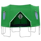Trampolin-Schattenabdeckung, 12ft Sonnenschutz wasserdichtes Trampolin-Baldachin mit Fenster,...