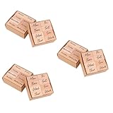 TEHAUX 48 Stück 2 Holz Buchstabensiegel Sammelalbum Stempel DIY Wochen Stempel Tagebuch Album...