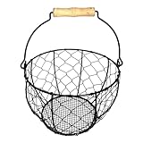 Hühnereier Korb – Metall-Drahtkorb Für Frische Eier Auf Der Küchenarbeitsplatte, Langlebiger...