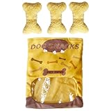 Bone Plush Hundespielzeug mit Quietschen | Weiche Snuffle Snacks Bag gefüllt - süßes kognitiv n...