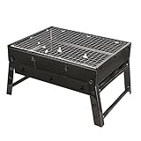 Aizuoni Campinggrill Holzkohle, Holzkohle Grill, Klappbarer Holzkohlegrill, Tragbarer Grill,...