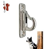 304 Edelstahl Hundeleinen-Wandhaken mit Sicherungsverschluss – Anbindehaken Hund für Innen &...