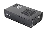 SilverStone SST-ML05B - Milo Mini-ITX kompaktes HTPC Desktop Gehäuse, schwarz