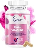 Vihado Haar Vitamine 2.0 für Haarwachstum und gesunde Haare + Kopfhaut mit Biotin hochdosiert, 14...