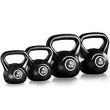 Yaheetech Kettlebell 20 kg Set Kugelhantel Schwunghantel 2 kg / 4 kg / 6 kg / 8 kg Kugelgewicht,...