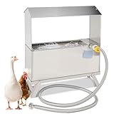 MOGOULUA Edelstahl Hühnertränke Automatischer Wasserspender für Hühner und Küken Automatische...