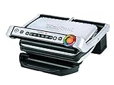 Tefal OptiGrill Kontaktgrill, 6 Programme, Garstufenanzeige, Abnehmbare Platten, Manueller Modus,...