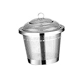 Tee-Ei mit Abtropfschale for ganze Teeblätter, Edelstahl, einfach zu dosieren und zu befüllen
