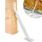 TRIBECCO Sturmanker zum Aufdübeln, 590 x 320 x 535 mm, Stahl, Stabilisierungswinkel für...