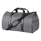 Syeeiex Cabrio Reise Kleidersack, 60' Unisex 2-in-1 Kleidertasche Anzugtasche, Carry On Garment Bag...