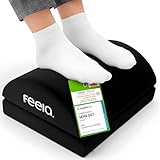 feela.® Fußstütze Schreibtisch [VERGLEICHSSIEGER] – Ergonomische Fußhocker mit...