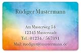 100 Visitenkarten, laminiert, beidseitig bedruckt, 85 x 55 mm, inkl. Kartenspender - Design...